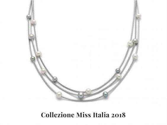 Collana Miluna Donna Miss Italia in Argento Perla PCL5628 - PCL5628